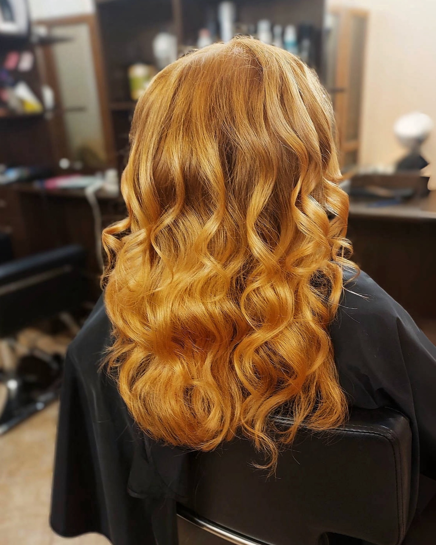 Окрашивание — медные локоны